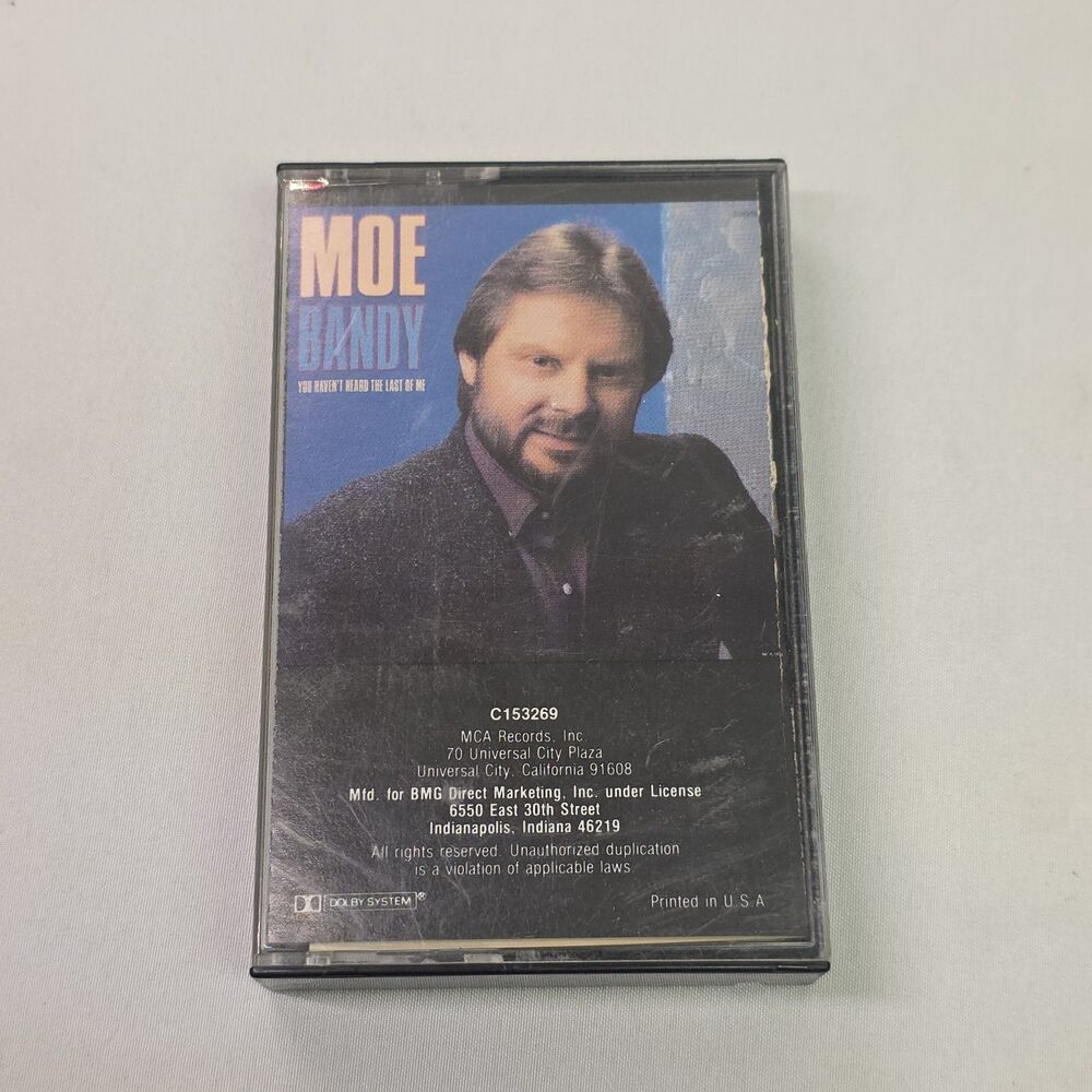 MOE BRANDY - YOU HAVEN'T HEARD THE LAST OF ME - CASSETTE TAPE VINTAGE MUSIC